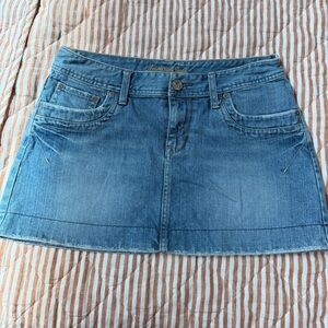 Vintage American Eagle Outfitters Blue Denim Mini Skirt